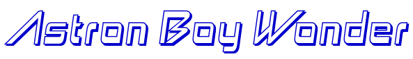 Astron Boy Wonder шрифт